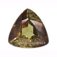 Natural Andalusite Faceted Trillion Shape Gemstone For Ring Making